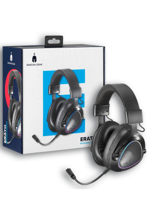 Spartan Gear - Erato Wireless Headset (compatible with PC, playstation 4, playstation 5, switch, switch 2) (color: Black)