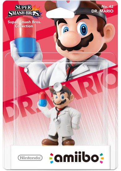 Amiibo Dr. Mario No.42 (Super Smash Bros)