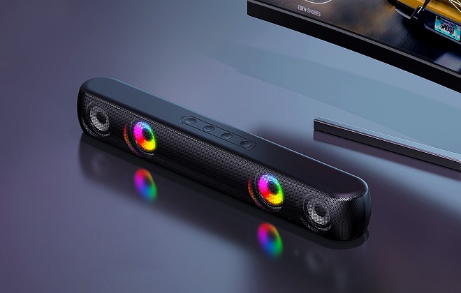 HAVIT portable deteskop speaker SK854BT bluetooth rgb black