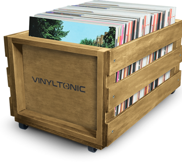 VINYL TONIC – VINYL LP STORAGE GRATE WITH WHEELS UP TO 65 LPs