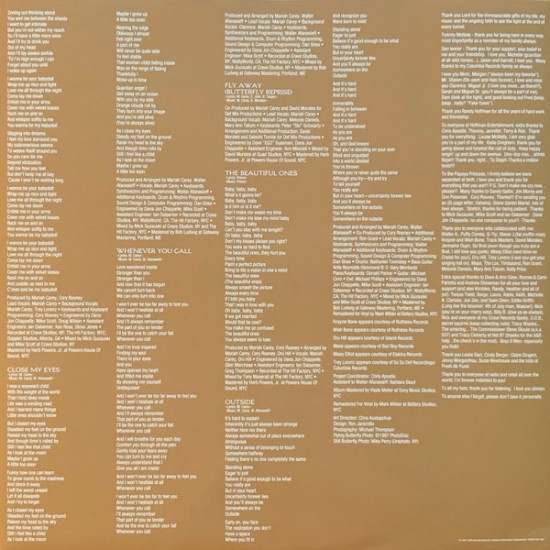 Mariah Carey – Butterfly (Vinyl, LP, Album, Reissue, Remastered) - Image 2