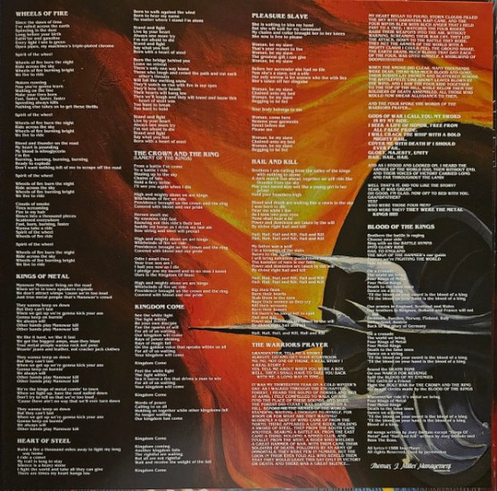 Manowar – Kings Of Metal (Vinyl, LP, Album, Limited Edition, Reissue, Blue Transparent) - Image 3