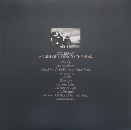 Coldplay – A Rush Of Blood To The Head (Vinyl, LP, Album, Reissue, Clear, 140g EcoRecord) - Image 3