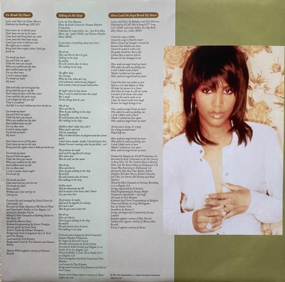 Toni Braxton – Secrets (2 x Vinyl, LP, Album, Reissue) - Image 3