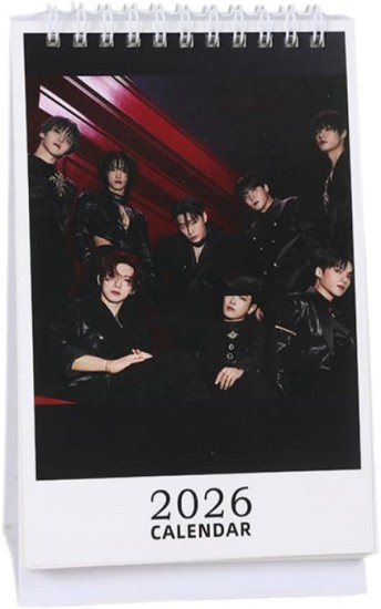 Ateez 2026 Desk Calendar 'Ashes to Light' 13 * 23cm 'Atiny' Desktop Calendar Photo Calendar San Hongjoong Seonghwa Wooyoung Mingi Block Calendar