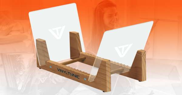 VINYL TONIC – VINYL DISPLAY RACK VT170 (OAK) HOLDS UP TO 50 RECORDS - Image 2