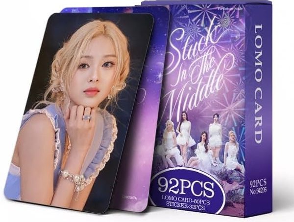 BabyMonster 'Drip' Personal Pack of 60 Photo Cards + 32 Stickers 92 Pieces Laser Postcards