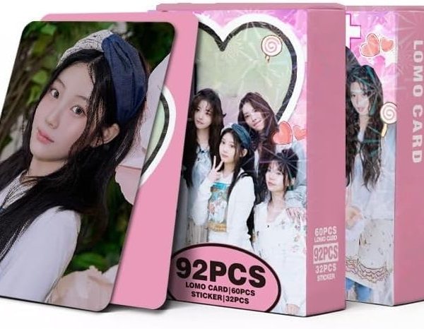 ILLIT 92 Pieces Personal Merch 60 Pieces Postcards + 32 Pieces Stickers 'Gllit' Cards Moka Wonhee Iroha Yunah Photo Cards (I''ll Like You)