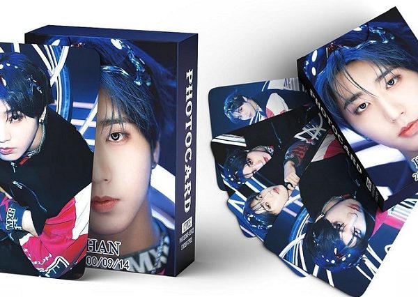 STRAY KIDS Generisch Pack of 127 SKZ Personal Photo Cards Stray-Kids 55 Pieces Postcards + 72 Pieces Sticker Photo Cards (Han)
