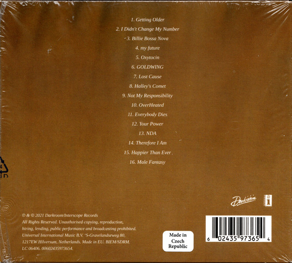 Billie Eilish – Happier Than Ever (CD, Album, Stereo) - Image 2