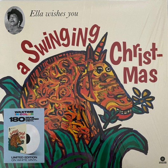 Ella Fitzgerald – Ella Wishes You A Swinging Christmas (Vinyl, LP, Album, Limited Edition, Reissue, Stereo, White)