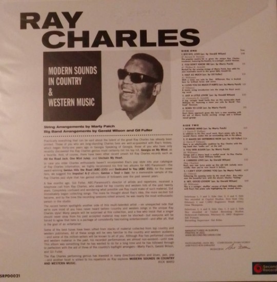 Ray Charles – Modern Sounds In Country And Western Music (Vinyl, LP, Album, 180 grams) - Image 2