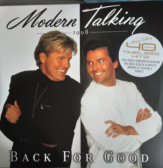 Modern Talking – Back For Good (The 7th Album) (2 x Vinyl, LP, Album, Reissue, Stereo, Black & White Marbled)
