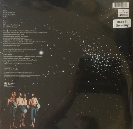 Supertramp – Crime Of The Century (Vinyl, LP, Album, Reissue, Remastered, 50th Anniversary Edition, 180 Gram) - Image 2