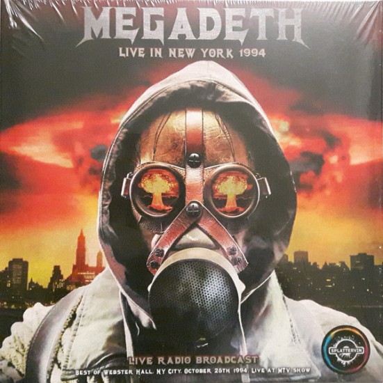 Megadeth – Live In New York 1994 (Vinyl, LP, Unofficial Release, Red & Black Splatter)