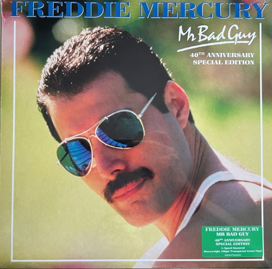 Freddie Mercury – Mr. Bad Guy (Vinyl, LP, Album, Reissue, Special Edition, Stereo, Green Transparent, 180g, 40th Anniversary)
