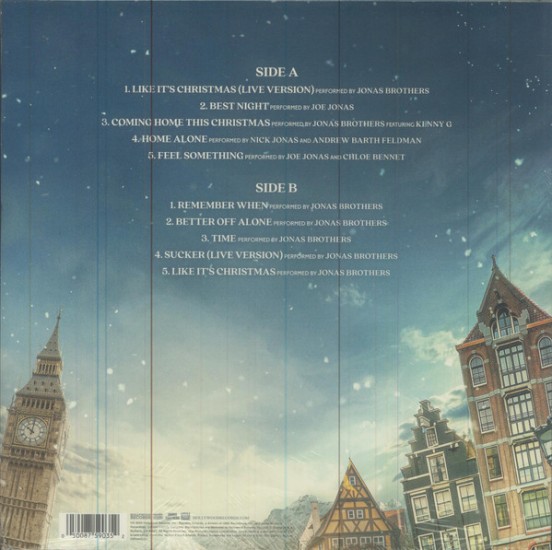 Jonas Brothers – A Very Jonas Christmas Movie Original Soundtrack (Vinyl, LP, Album, Translucent Green) - Image 2