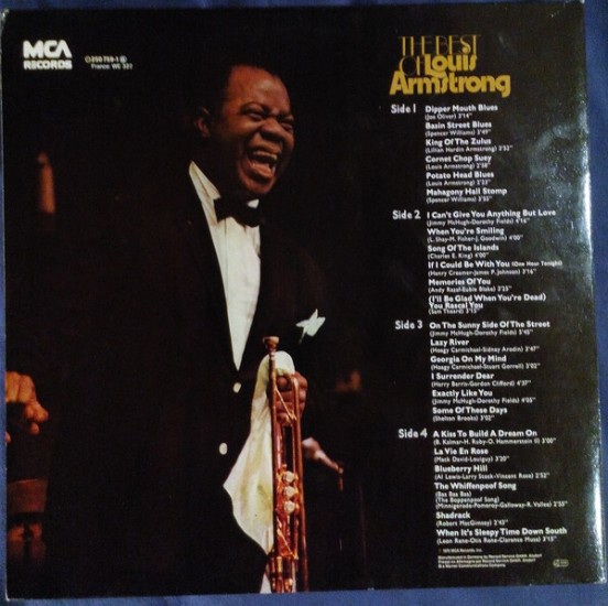 Louis Armstrong – The Best Of Louis Armstrong (2 x Vinyl, LP, Compilation, Reissue) - Image 3