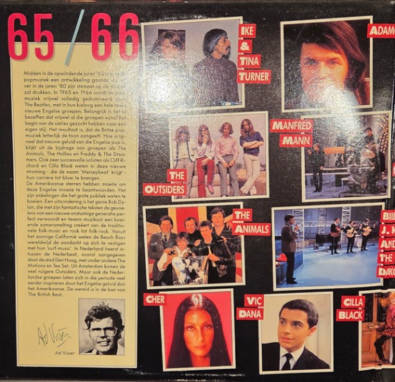 Various – 25 Jaar Popmuziek - 1965/1966 (2 x Vinyl, LP, Compilation, Gatefold) - Image 2
