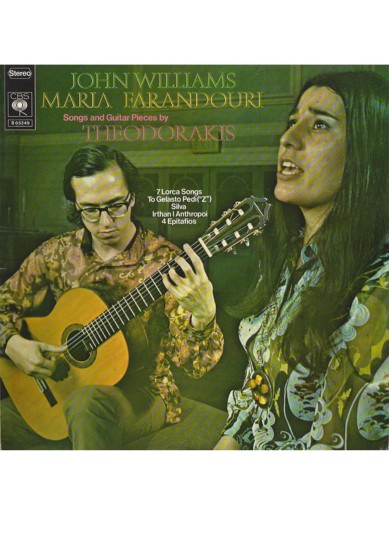 John Williams, Maria Farandouri – Songs And Guitar Pieces By Theodorakis (Vinyl, LP, Album)