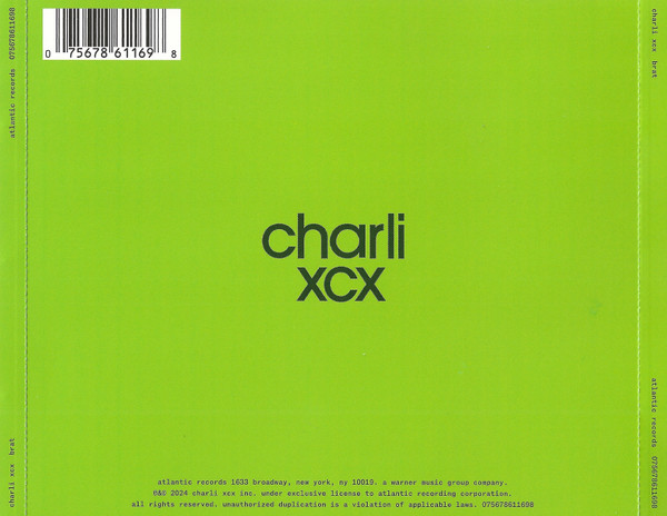 Charli XCX – Brat (CD, Album) - Image 3