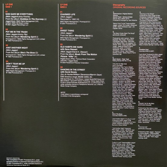 Mick Jagger – The Very Best Of Mick Jagger (2 x Vinyl, LP, Compilation, Reissue, Remastered, Stereo, Gatefold) - Image 3