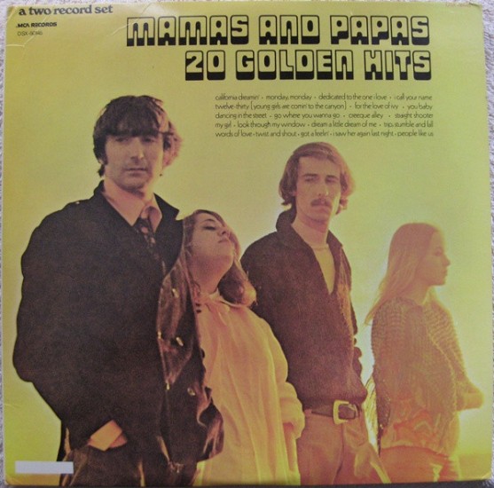 Mamas And Papas – 20 Golden Hits (2 x Vinyl, LP, Compilation, Club Edition, Reissue)