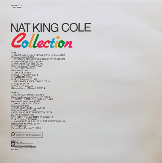 Nat King Cole – Collection (Vinyl, LP, Compilation) - Image 2