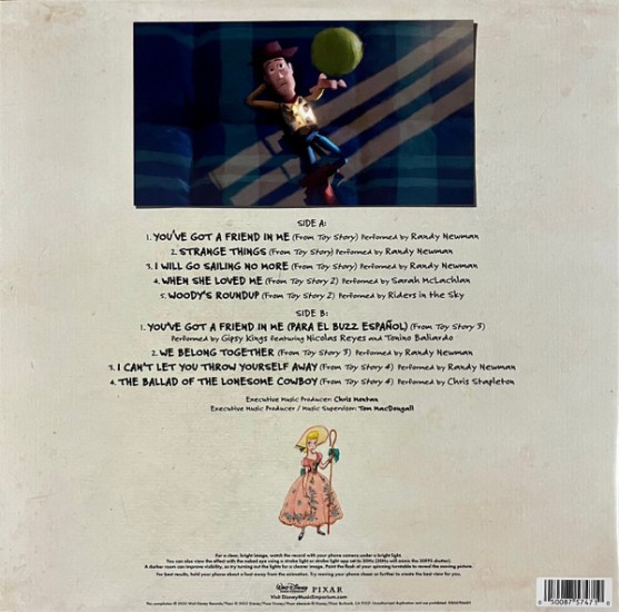 Various – Toy Story: Songs To Infinity And Beyond (Vinyl, LP, Compilation, Picture Disc) - Image 3