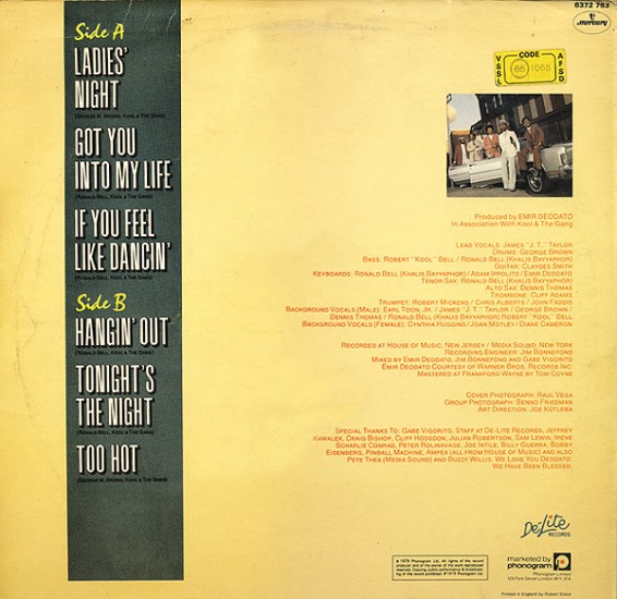 Kool And The Gang – Ladies' Night (Vinyl, LP, Album, Stereo) - Image 2