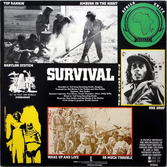 Bob Marley & The Wailers – Survival (Vinyl, LP, Album) - Image 2