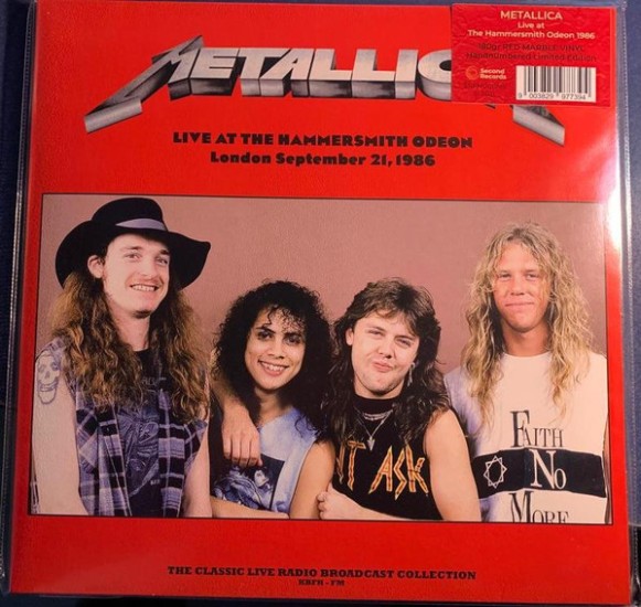 Metallica – Live At The Hammersmith Odeon (London September 21, 1986) (Vinyl, LP, Numbered, Unofficial Release, Red Marbled , 180 gram)