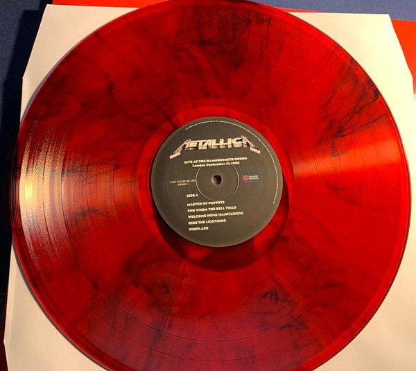 Metallica – Live At The Hammersmith Odeon (London September 21, 1986) (Vinyl, LP, Numbered, Unofficial Release, Red Marbled , 180 gram) - Image 2