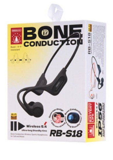 REMAX BONE CONDUCTION WIRELESS SPORTS HEADPHONES FOR CALL AND MUSIC BLACK