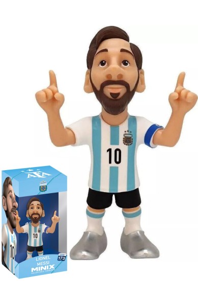 MINIX COLLECTIBLE FIGURINES: FOOTBALL STARS - ARGENTINA MESSI FIGURE 12 CM