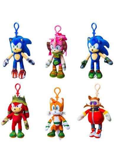 P.M.I. SONIC PRIME CLIP ON PLUSH CHARACTER (15CM) (S1) (RANDOM)