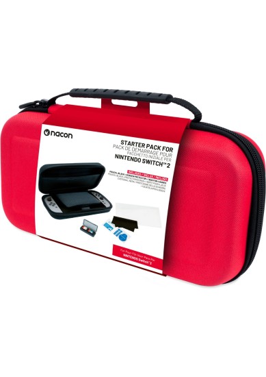 NACON POUCH AND PROTECTION PACK RED FOR NINTENDO SWITCH 2