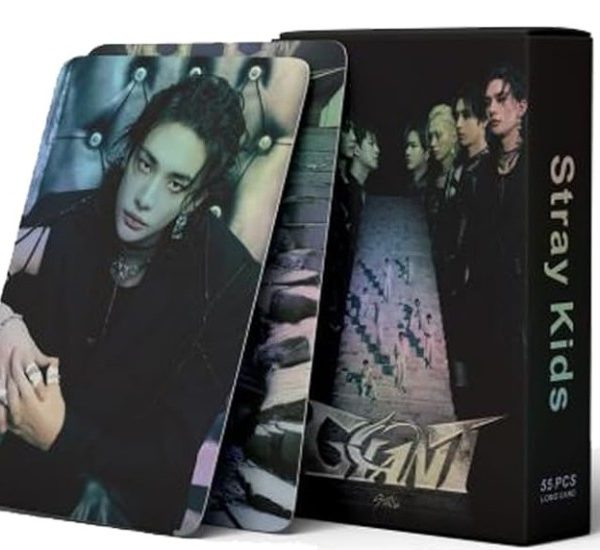 Stray Kids 55 Photocards Laser Holographic K-pop Collector's Card, High-Quality