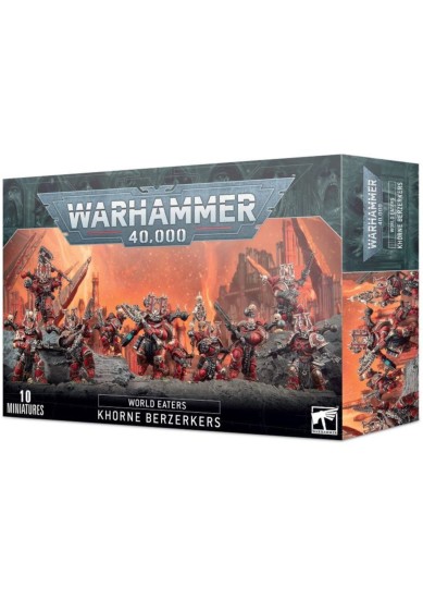 WARHAMMER - 40.000 - WORLD EATERS - KHORNE BERZERKERS (10 CITADEL MINATURES)