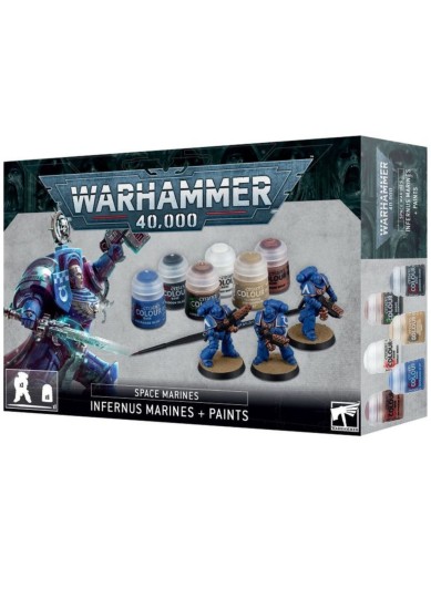WARHAMMER 40.000 - SPACE MARINES - INFERNUS MARINES + PAINTS