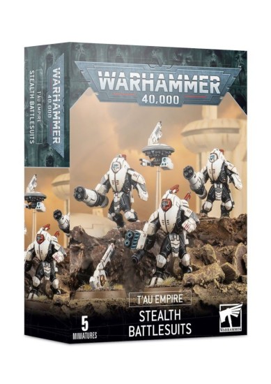 WARHAMMER 40.000 - T'AU EMPIRE - STEALTH BATTLESUITS (5 CITADEL MINIATURES)