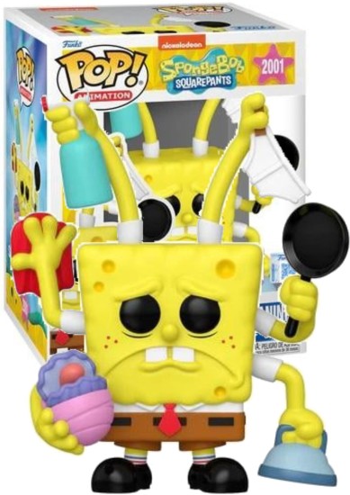 FUNKO POP! ANIMATION #2001 - SPONGEBOB SQUAREPANTS SPONGEBOB CLEANING LIM.EDITION