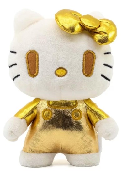 YUME HELLO KITTY DZNR PLUSH - GOLDEN EDITION HELLO KITTY
