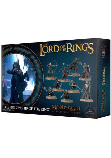 WARHAMMER - THE LORD OR THE RINGS - THE FELLOWSHIP OF THE RINGS (9 CITADEL MINIATURES)