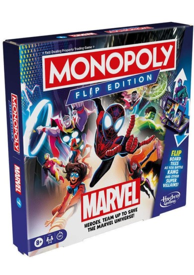 HASBRO MARVEL: MONOPOLY - FLIP EDITION (GREEK LANGUAGE)