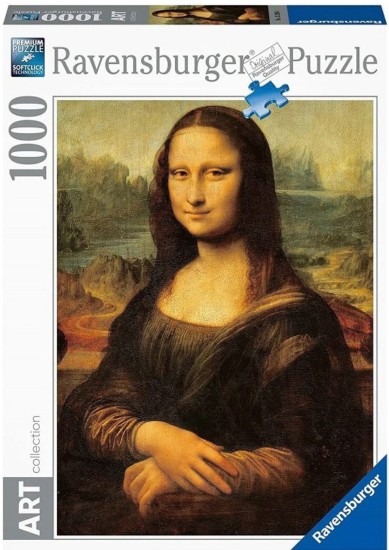 RAVENSBURGER PUZZLE: ART COLLECTION - DA VINCI MONA LISA (1000 PCS)