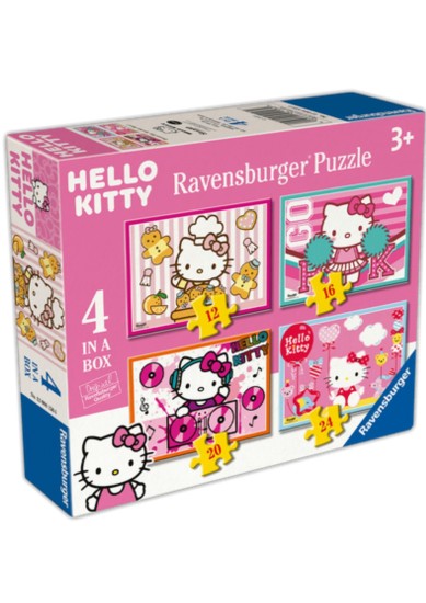 RAVENSBURGER PUZZLE: HELLO KITTY -  DREAM BIG, SPARKLE MORE! (4IN1)
