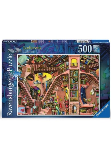 RAVENSBURGER PUZZLE: LUDICROUS LIBRARY (500PCS)