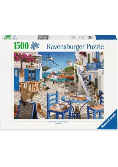 RAVENSBURGER PUZZLE: CATS IN MYKONOS (1500 PCS)