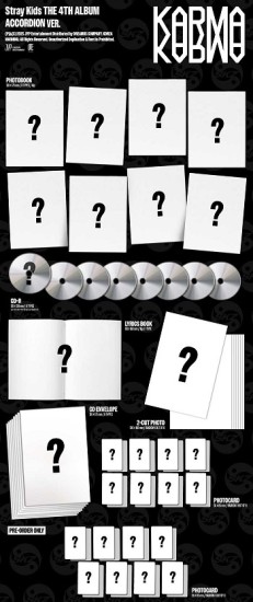 Stray Kids The 4th Album – KARMA (ACCORDION Ver.) RANDOM (8 Version Set) - Image 2